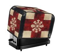 Generic Christmas Print 2 Slice Toaster Cover, Dustproof Kitchen Machine Covers Fits Most Standard Toaster, Small Kitchen Appliance, Bread Maker Protector