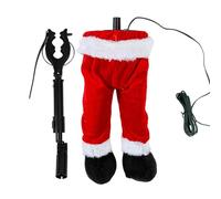 Generic Christmas Tree Decor, Santa Legs Kicking, Animated, Red, Christmas, Winter, Fall, Tree Topper