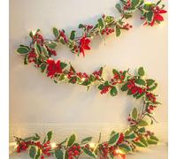 Generic Christmas Tree Hanging Ornament Christmas Norfolk 5.9 Ft Artificial Faux Garlands For Indoor Home Decor Xmas Holiday Christmas Ornaments Xmas