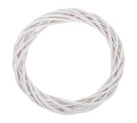 Generic Christmas White Willow Wreath 30cm Rustic Wicker Frame for DIY Floral Crafts, Holiday Door Garland Decoration for Wedding and Seasonal Home Accents