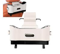 Generic Cimario Car Seat Back Storage Box, with Hook & Phone Holder, Car Seat Tissue Storage Box with Cup Holder, for All Cars Style (White,1Pcs)