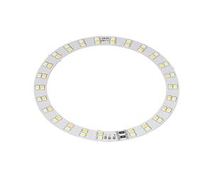 Generic Circle Light Board 10W LED Ring Light Plate with Cold and Warm Lighting, USB Powered for Table Lamps, 112mm Outer Diameter Annulus Plate