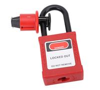 Generic Circuit Breaker Lockout with Padlock Automatic Ejection Insulation Design, Stainless Steel 3.42oz, for Power Coal Mine Flammable Places