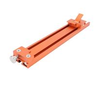 Generic Circular Saw Guide Rail Adjustable Aluminum Alloy Cutting Base for Accurate Woodworking and Electric Tool Cutting Orange 145-280mm