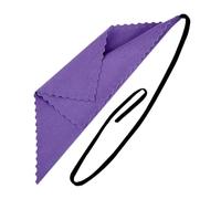 Generic Clarinet Swab Cloth Compact Design for Inner Tube of Saxophone 9.8x9.8inch, Purple