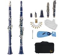 Generic Clarinet with Reed 17 Keys, Bakelite Tube Plating Button Imported Cork Accurate Opening Design for Musicians (green)