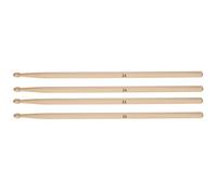 Generic Classic Design Maple Drum Stick 5A/5B 2 Pairs for Jazz and Music Beginners Burlywood 16" (5A drum sticks)