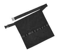 Generic Classic Hairdressing Apron with Adjustable Waist Belt for Hairstylists and Makeup Artists Halflength Black Protective Work Apron with Capacity Tool Bag for Salon Use
