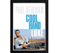 Generic - Classic Paul Newman - Cool Hand Luke - Monochromatic Landscape Framed Poster Art Print for Living Room, Bedroom