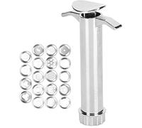 Generic Clay Squeezer Exquisite Aluminum Alloy Mud Extruder Sculpture Tool for Design with 19 Tip Molds, Developing Handicraft Skills for Artistic Literacy and Baking, 1 Clay Squeezer and 19 Tip