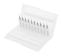 Generic Cleaning Needle Nozzle Drill Bits, Tungsten Carbide Accessory 0.4Mm Cleaning Nozzle Drill Bits Tungsten Carbide Accessory 10pcs for 3D Printer Kit