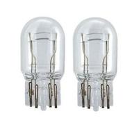 Generic Clear 580 Brake Light Bulb, Car Capless Brake & Tail Push In Car Bulb 12V 21/5W - 1Pair