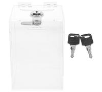 Generic Clear Acrylic Piggy Bank with Lock for Cash Storage Box Practical Money Saving Jar for Financial Skills Development and Home Use