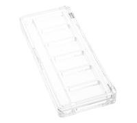 Generic Clear Empty Makeup Palette Transparent Six Compartment Travel Storage Box for DIY Cosmetics for Eyeshadow Blush and Concealer Compact Design for Easy Carrying and Versatile Use