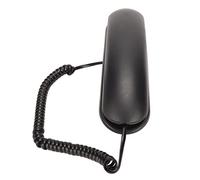 Generic Clear Sound Corded Wall Telephone with Redial Function for Home and Hotel Settings (Black)