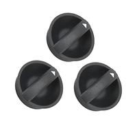 Generic Climate Control Knob Set 3PCS Durable ABS Replacement for 2005-2011 AC Heater Knobs with Orange Indicator