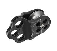 Generic Climbing Pulley, Rope Pulley 30KN Hitch Climber Rescue Equipment Dual Bearing Climbing with Ball Bearing Tree for Rigging Hauling Arborist Tree