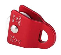 Generic Climbing Pulley, Small Pulley Aviation Aluminum with High Strength for Rock Climbing Mountaineering (Red)