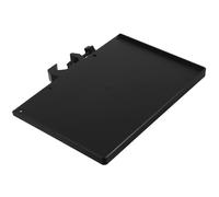 Generic Clip Tray Mic Sound Card Tray with Higher Edges Design and Thickened Abs + Metal Material Microphone Stand Clamp-on Shelf for Desk or Tripod Use and Mic Rack Stand