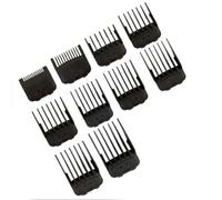 Generic Clipper Guards for Master Clipper Magnetic 10 Size Hair Trimmer Attachments Black for Barbers