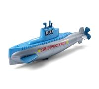 Generic Clockwork Submarine Water Toys Fun Colorful Safe Diving Bath Toy for Kids Bathtub Pool Playtime Durable Plastic 24x7x9cm (Sky-blue)