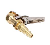 Generic Closed Ball Tire Chuck On Air Chuck 1/4in FNPT Thread Heavy Duty Tire Inflator Nozzle for Car Bike Motorcycle Truck Bus Iron Zinc Brass