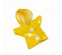 Generic Clothing Collection Accessory Pack Dress Up Overalls Raincoat Hat Cloth Material Stylish Finish Mix and Match Pieces For 14cm BJD Dolls Stuffed Toys , Yellow Raincoat