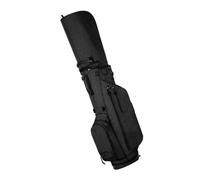 Generic Club Travel Bag Customizable Storage Double Shoulder Straps Club Stand Bag for Comfortable Carrying on the Course for Enthusiasts (Black)