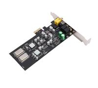 Generic CM108AH Master Controller HiFi PCIE Sound Card with ES 9018 K2 M SABRE 32 Base DAC, Multiple Sampling Rates, and Surround Sound Output, for Processing Center, 1 X Card