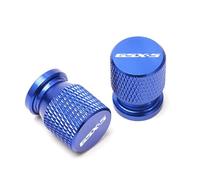 Generic CNC Aluminum 1 pair Blue Motorcycle Tire Valve Stem Cap Compatible with Suzuki GSX-S GSXS 125 150 750 1000/F/ABS GSX-S125 GSX-S750 GSX-S1000