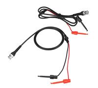 Generic Coaxial Cable with Dual Testing Hook Probes for Oscilloscope - 100% Durable Leads, 2 Pcs, 50Ω Resistance