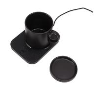Generic Coffee Mug Electric Warmer Intelligent 55℃ with 3 Temperature Settings USB Power Supply for Office Home with Ceramic Cup (Black)