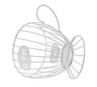 Generic Coffee Pod Holder Metal Wire Basket Organizer for Kitchen Snack and Candy Storage White 1-Piece Compatible Espresso Capsules and Coffee Accessories