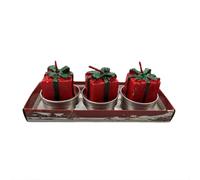 Generic Coffee Scented Strong Santa Scented Candle Holiday Christmas & Holiday Party Unique Christmas Figurine Festive Aromatherapy Candle for Cozy Winter Nights 7 Hole Candle Holder (C, 14x5.5x6)