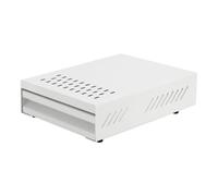 Generic Coffee Waste Container Drawer Bin Can Espresso Grounds Box with Saving Design and Ventilation Slots Suitable for Cafe counters Office Break Rooms, White, Minimalist