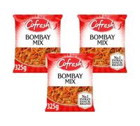 Generic Cofresh Bombay Mix 325G, Pack Of 3, A mix of savoury noodles, peas, peanuts and lentils, delicious savoury snack, Suitable for vegetarians