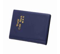 Generic Coin Album Compact Clear 120 Pocket 10 Page Money Collection Holder Book for Coin Collectors Blue/Green/Red/Black (Blue)