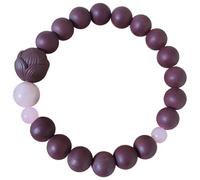Generic Cold Plum Agarwood Bead Bracelet, Floral Aromatic Jewelry, Rose Quartz For Stress And Anxiety Relief