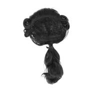 Generic Colonial Wig Long Curly Party Stage Performance Breathable Halloween Comfortable Role Playing Women Men Judge Lawyer Wig, black