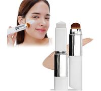 Generic Color Changing Foundation Stick, Cover Cream Stick V White Foundation Stick, Full To Medium Coverage Base Makeup, With Brush Head,Suitable for All Skin Types (dark skin tone)