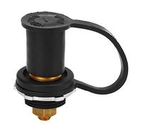 Generic Color Coded 250A 3/8in Battery Terminal Stud Connector with Cap for Cars Boat RV Power Systems, Premium Material, Fit for Various Vehicles (Black (Negative))