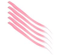 Generic Colored Straight Hair Extensions Clamp/Holder for Party Cosplay, Convenient Use Hairpiece Clamp/Holder for Women, 5pcs Highlight Hairpiece for Long Length Hair, High Temperature Synthetic