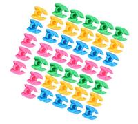 Generic Colorful 40Pcs Silicone Thread Clips Fixing Bobbins for Preventing Unraveling in Sewing and Embroidery Tasks