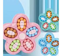 Generic Colorful Bean Rotating Cube Puzzle Toy for Kids and Adults, Stress Relief Sensory Toy for Autistic Children, Durable ABS Material (Generics06hmq84ed-10347784)