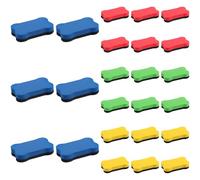 Generic Colorful Bone-Shaped Dry Erase Erasers, 24 Pcs Mini Erasers with Strong Attachment Force, 2.7 X 1.6 X 0.6 in, Classroom Supplies