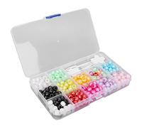 Generic Colorful Pearls of Elegant Hair Braids and Unique Hair Rings Decoration Decoration 365 Pieces for The Wedding Banquet Party Plastic Matt