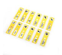 Generic Colorful Plastic Prepared Microscope Slides Animals Plants Flowers, 48pcs Professional Type for Biological Studies