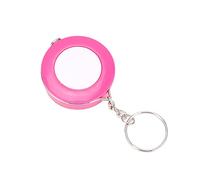 Generic Colorful Soft Tape Measure Keychain for Tailoring and Crafting - Flexible Ruler for Body Measurement and Home Use - Sturdy and Portable Plastic - 1pc (Red)