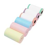 Generic Colorful Thermal Printer Paper Roll 6pcs 57x30 Thermal Paper for Printing Replacement for A6 PeriPage PAPERANG P1/P2 Mini Photo Printer