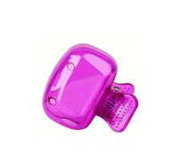 Generic Colorful Toothbrush Head Covers, Portable & Durable Brush Pod Cases with Protective Caps, Portable Plastic Clip for Household Travel, Bathroom, School, Camping, Business, 4.5*2.7cm, Purple